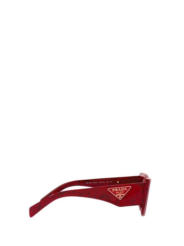 Prada Cat-eye Frame Sunglasses in Red | Lyst