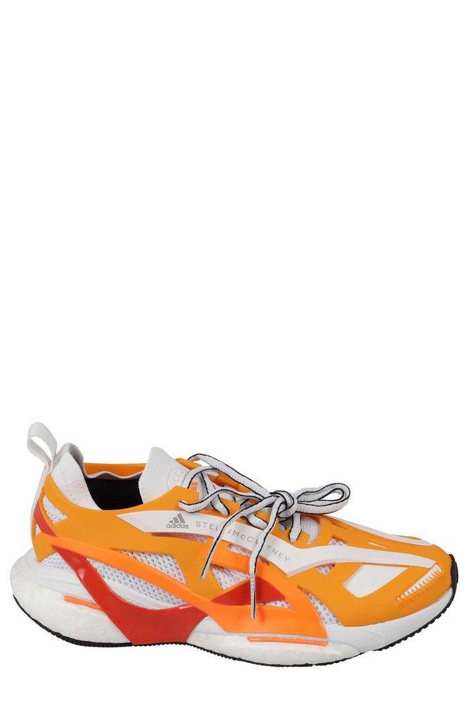 adidas By Stella McCartney Solarglide Panelled Sneakers in Orange | Lyst