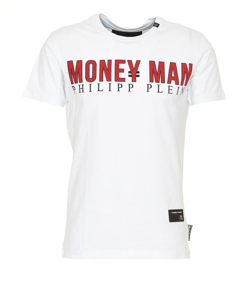 Ontwarren doen alsof tarief Philipp Plein Money Man T-shirt in White for Men | Lyst