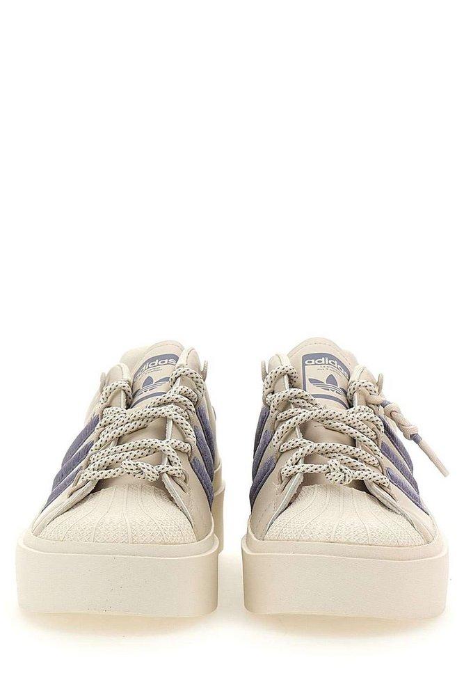 adidas Originals leather sneakers Superstar Bonega beige color