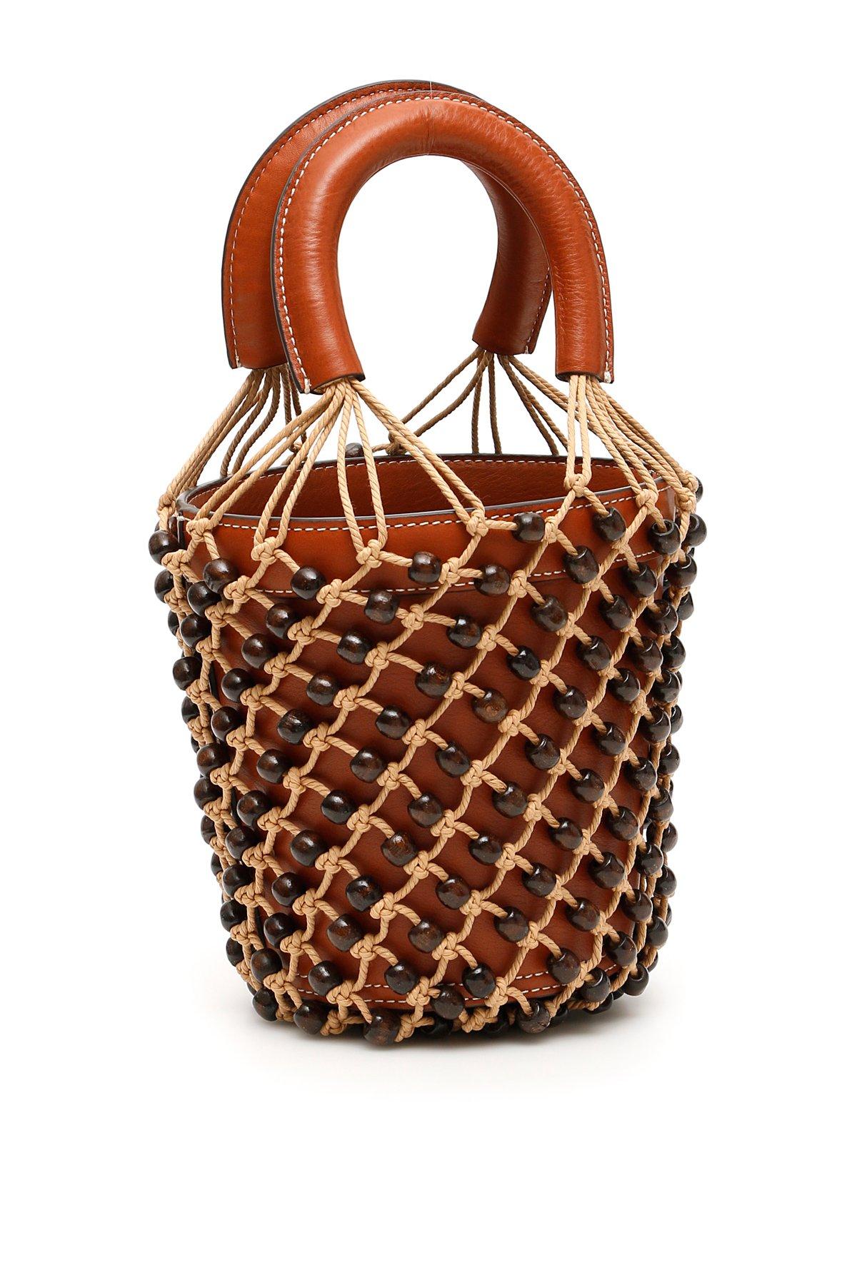 STAUD Moreau Mini Leather Bucket Bag in Tan (Brown) - Save 60% - Lyst