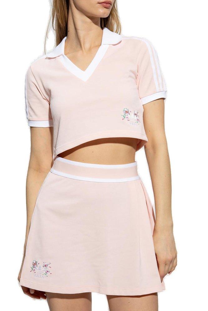adidas Originals Top With Logo in Pink Lyst
