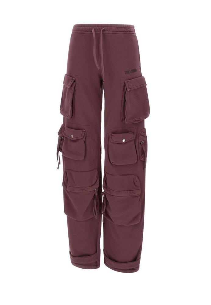 パンツ The Attico Acetate Viscose Jersey Joggers With Embossed Logo The Attico Acetate Viscose Jersey Joggers With Embossed Logo