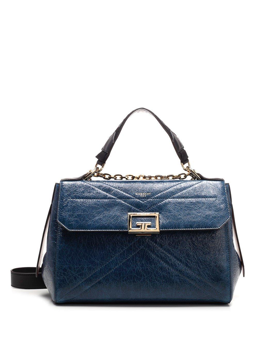 Givenchy Leather Id Medium Shoulder Bag in Blue - Lyst