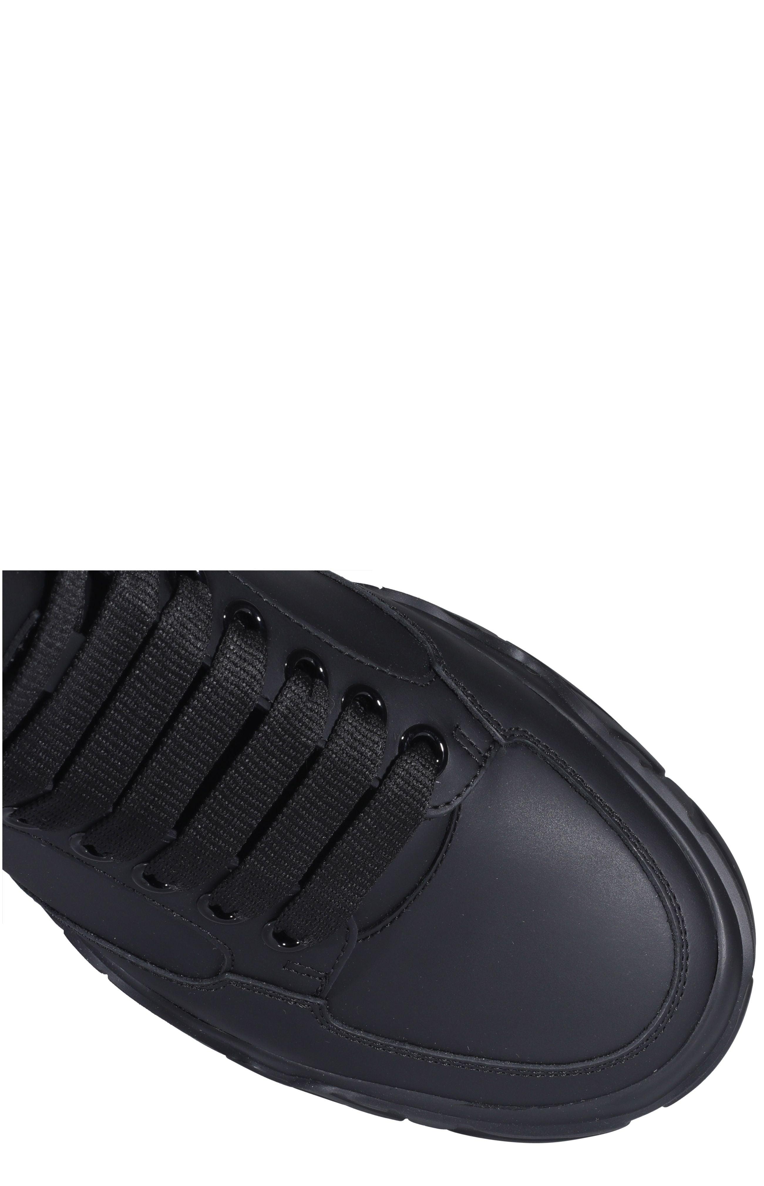 Alexander McQueen Leather Court High-top Sneakers in Black for Men - Lyst