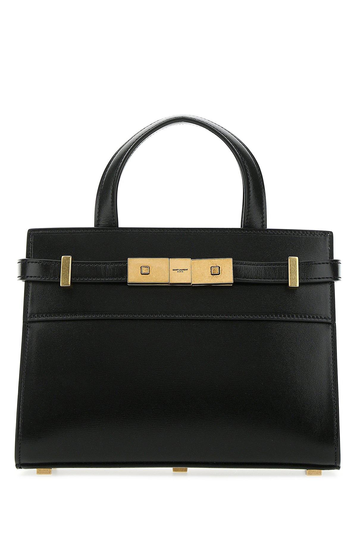 Saint Laurent Leather Black Nano Manhattan Bag Save 50 Lyst