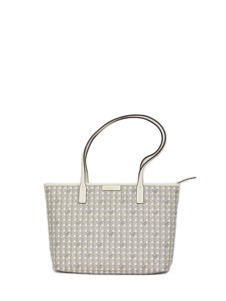 Tory Burch Ever-ready Basketweave Small Tote Bag in Metallic | Lyst