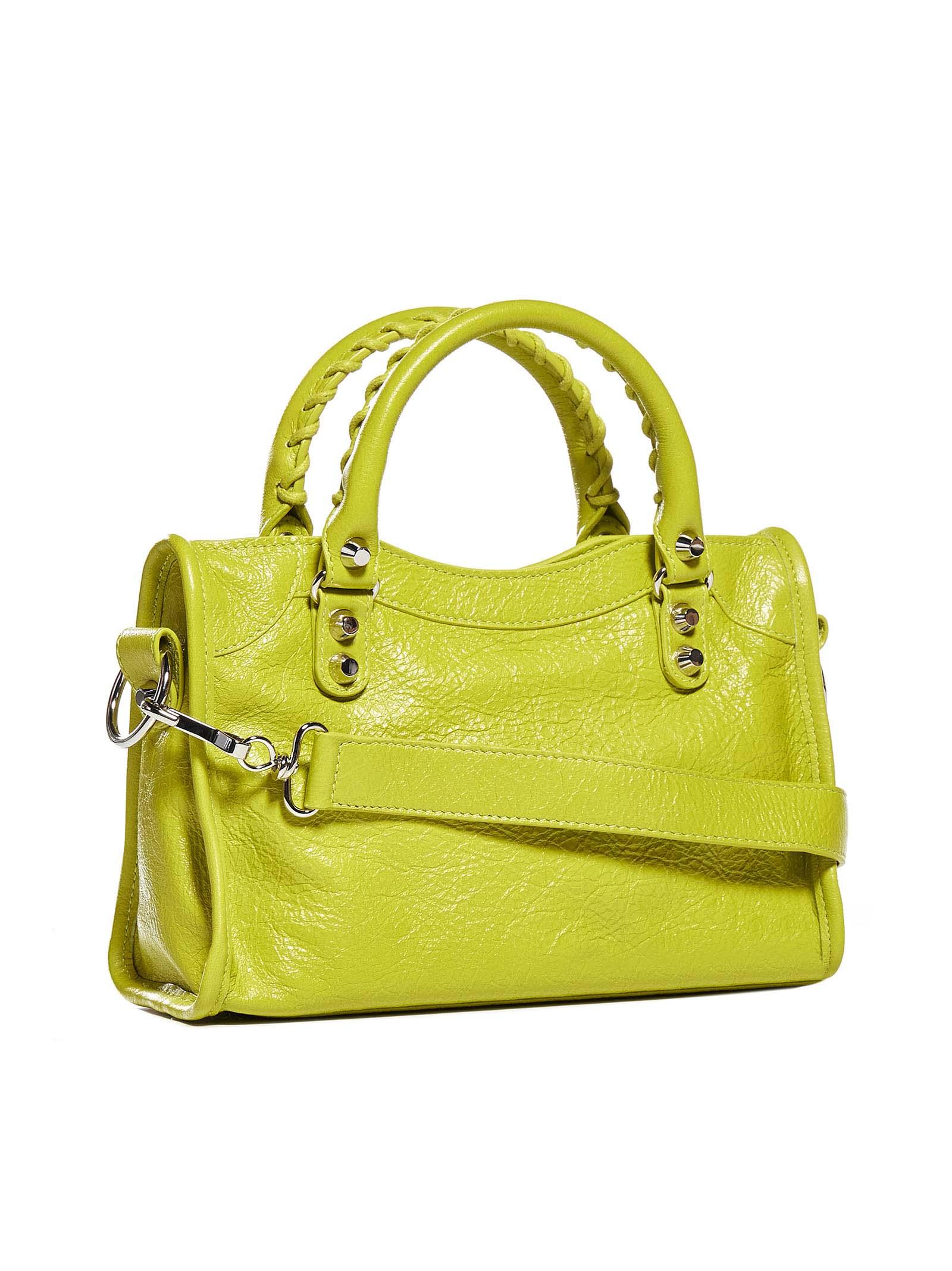 Balenciaga Mini Leather Bag in Yellow |