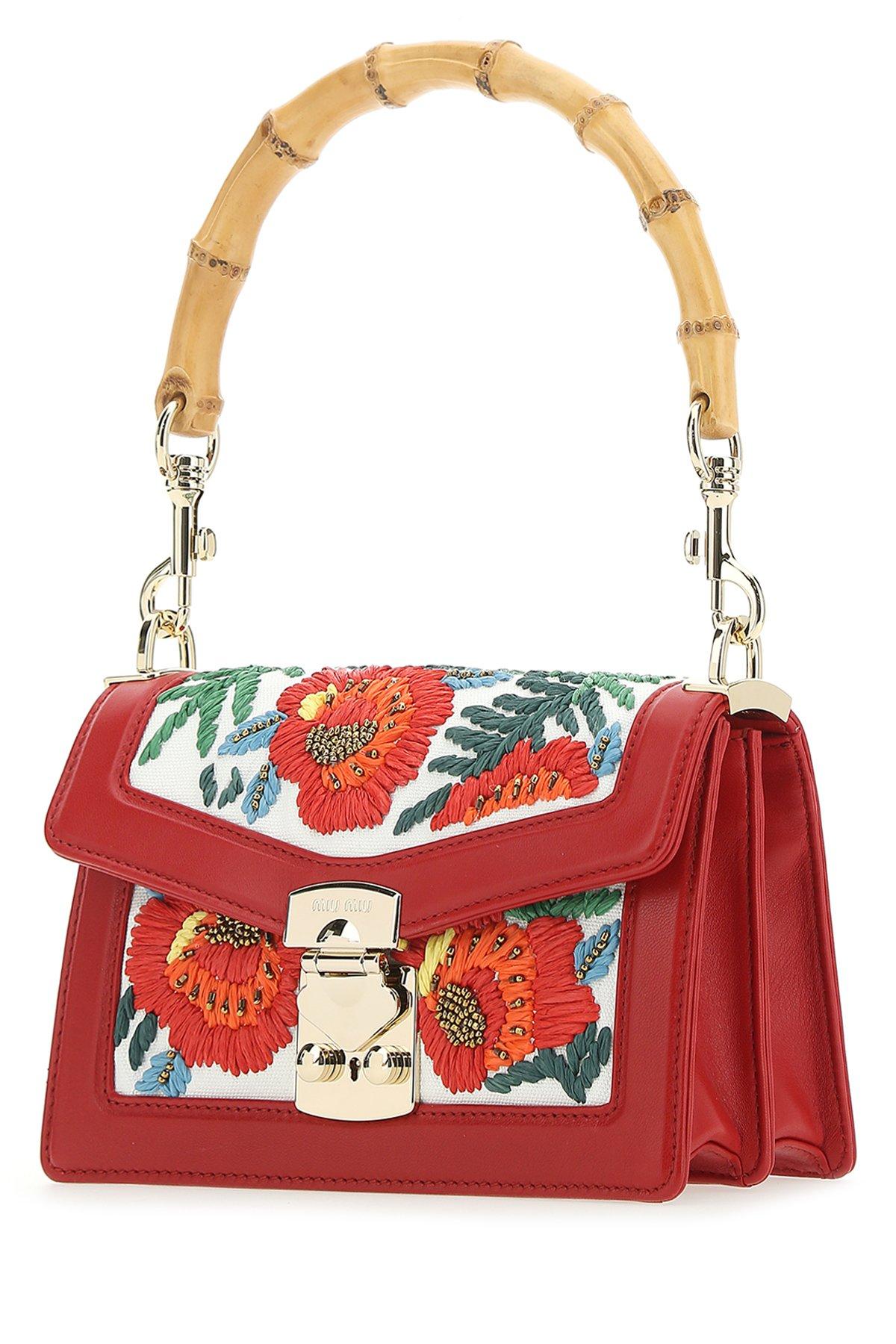 Miu miu embroidered bag sale