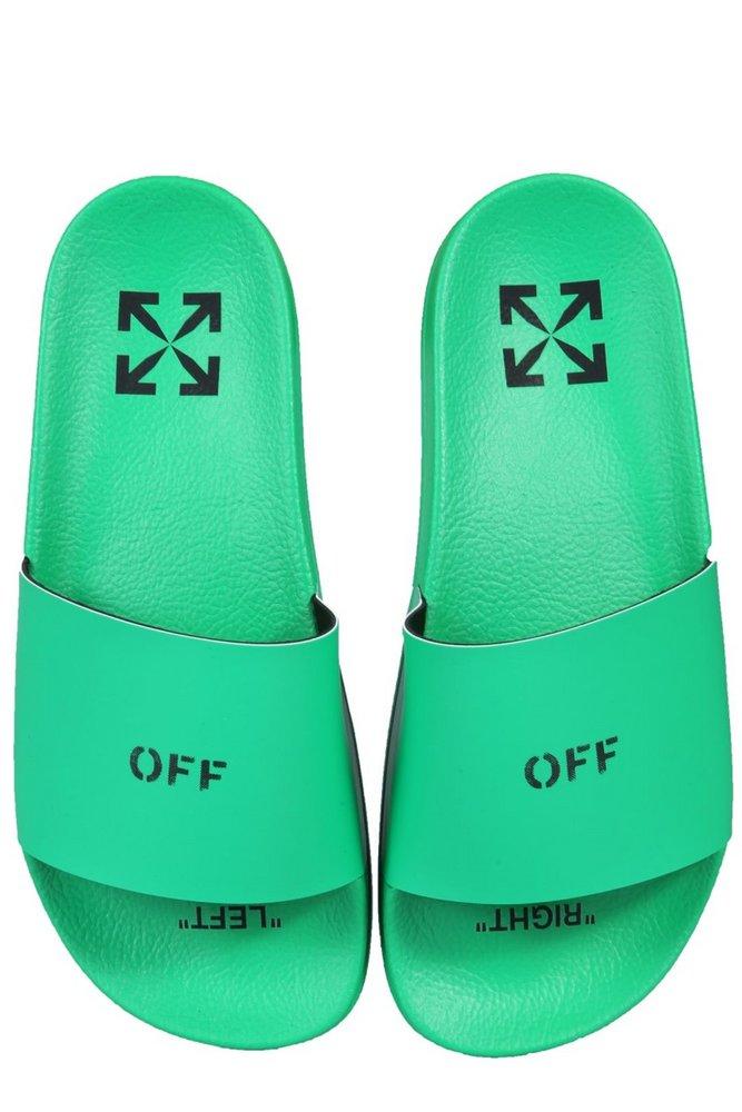 Off white 2025 green sandals