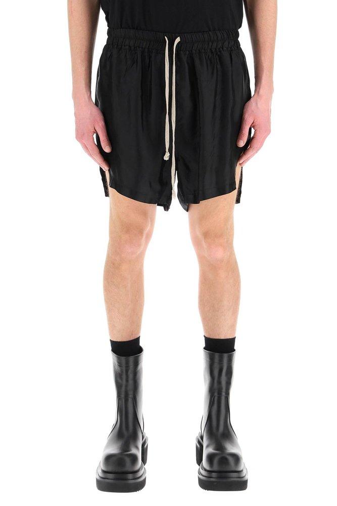 Rick Owens Drawstring Phleg Shorts in Black for Men | Lyst