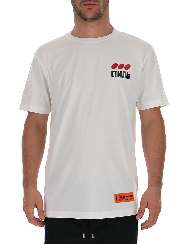 heron preston logo t shirt