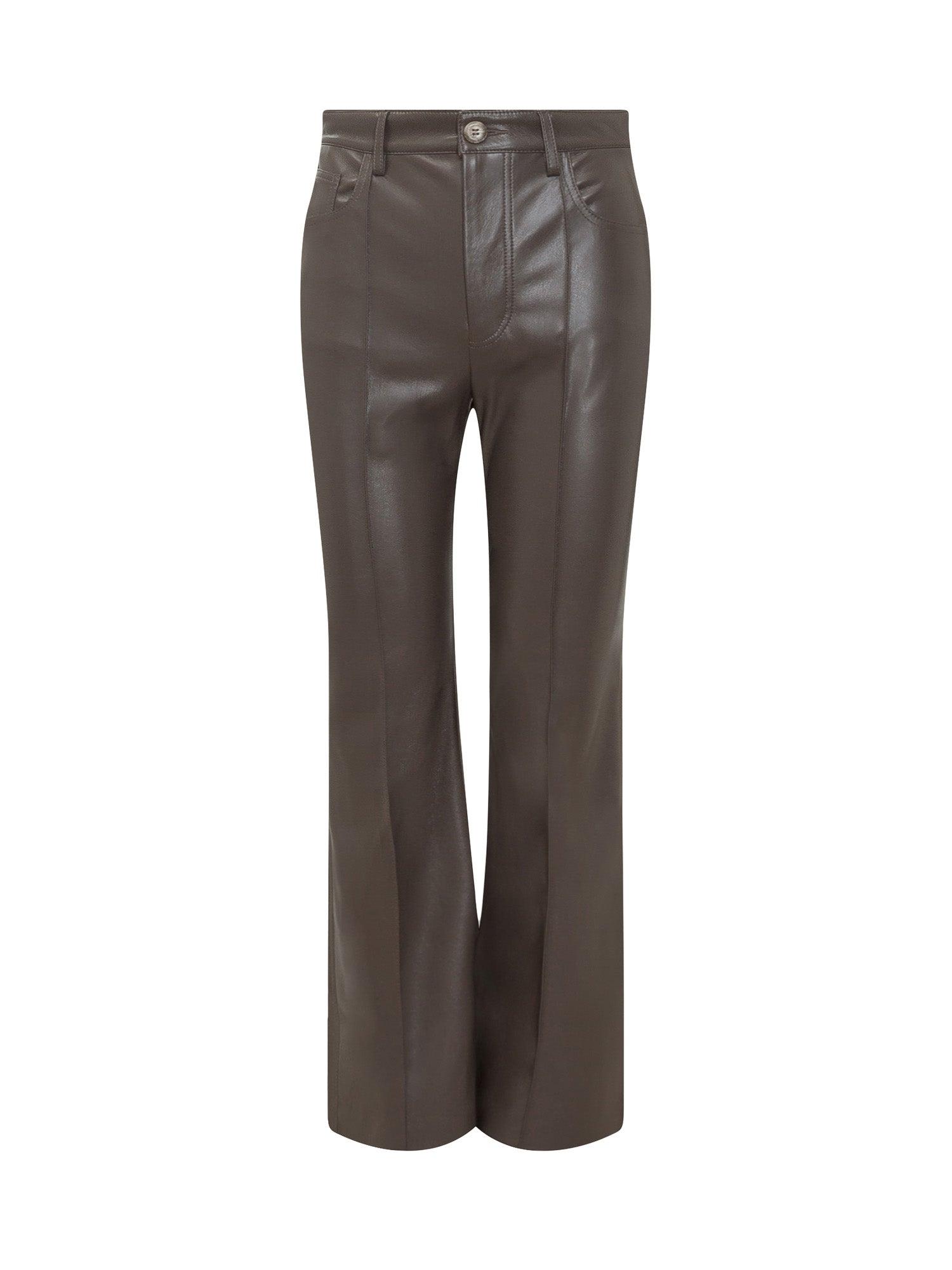 Nanushka High Waist Flared Leather 