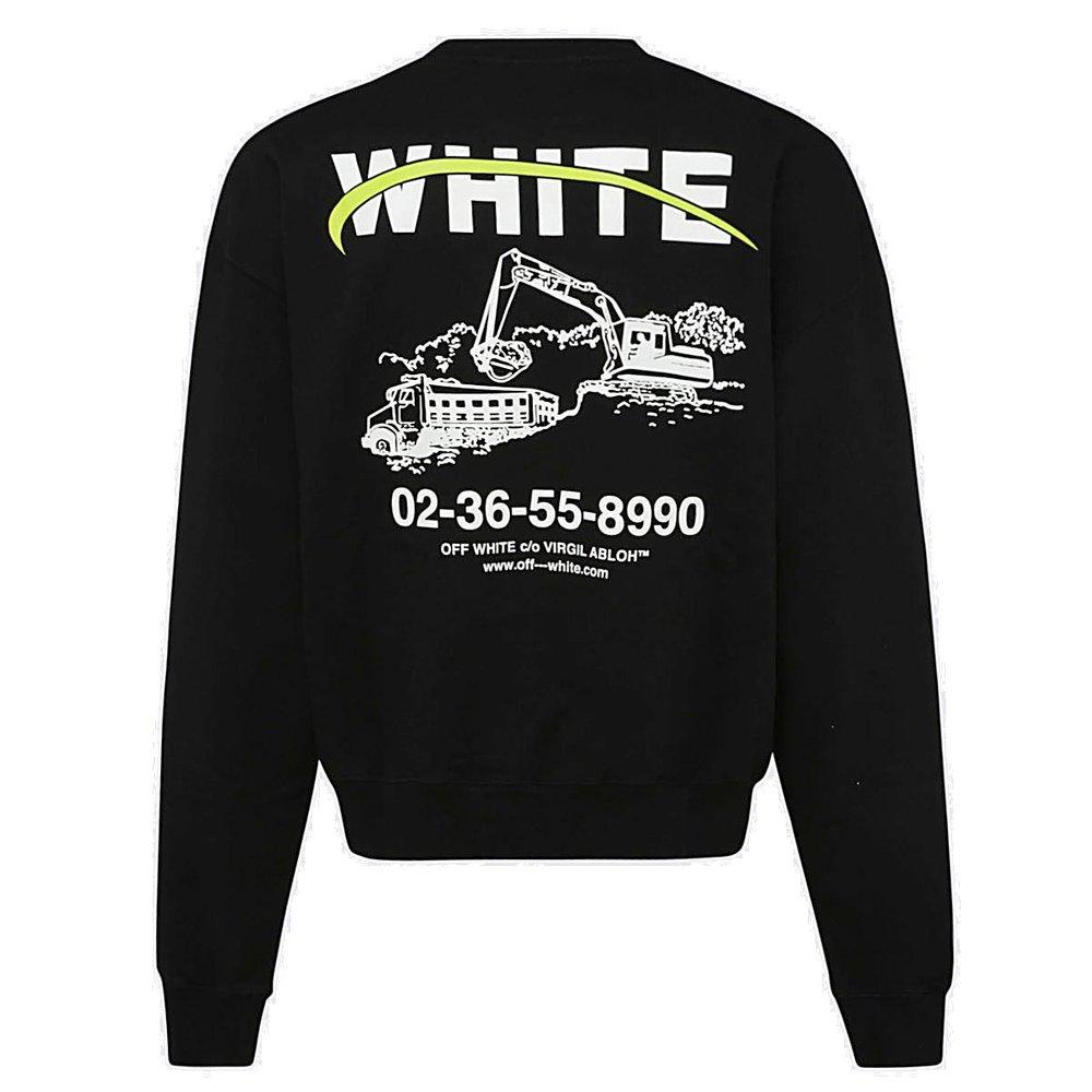 Off-White c/o Virgil Abloh Black Cotton Sweatshirt for Men | Lyst