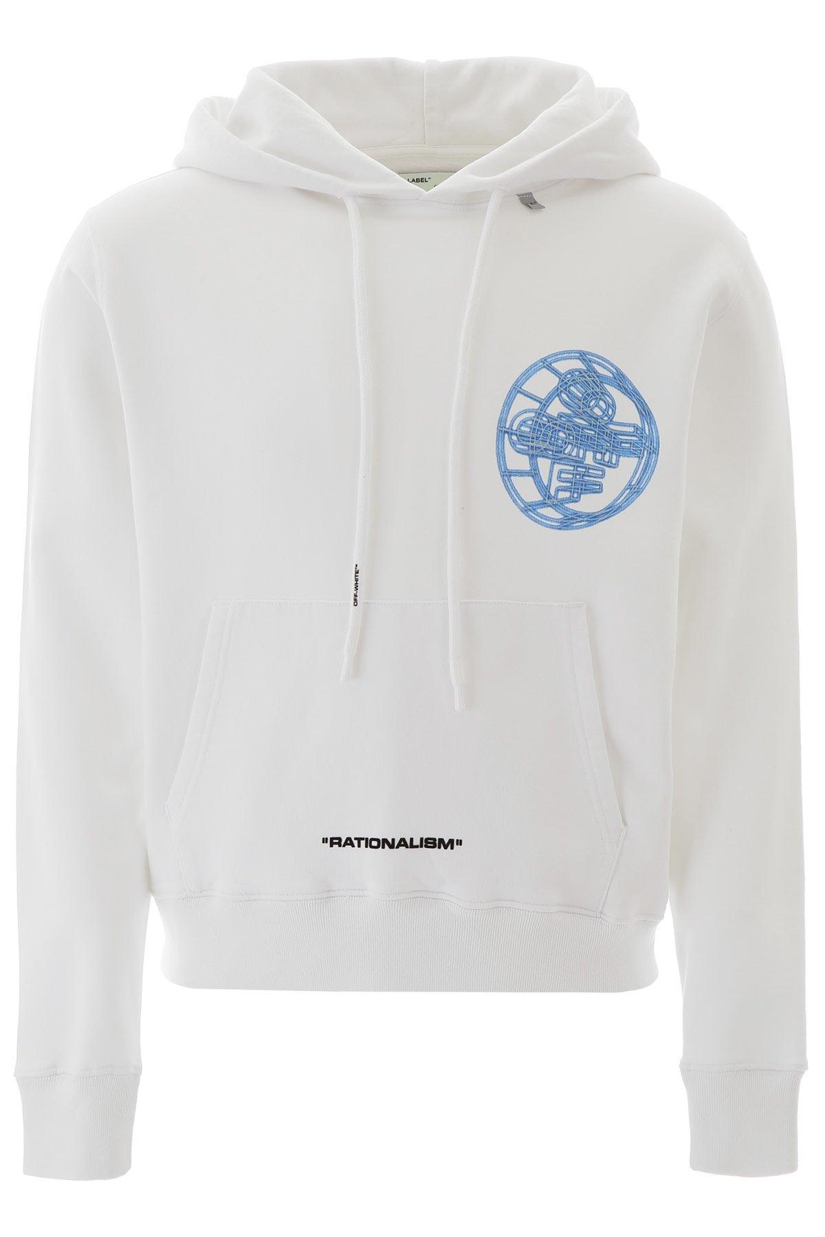 Off-White c/o Virgil Abloh 3d Crossed Off Hoodie in White,Blue (White) for  Men - Save 51% - Lyst