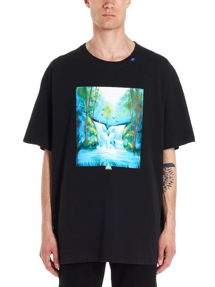 Off White c o Virgil Abloh Waterfall Arrow Oversized Tee in Black