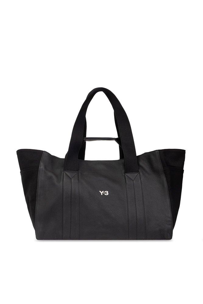Y-3 Lux Logo-Print Tote Bag