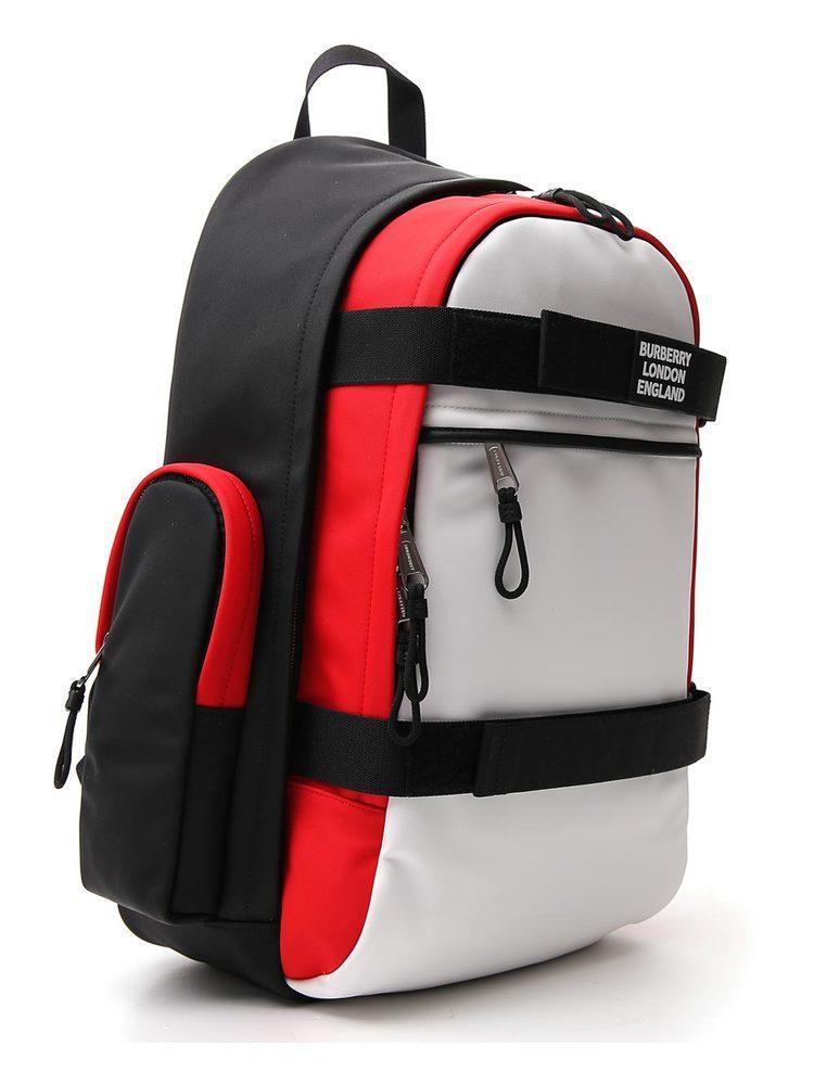 Burberry Synthetic Nevis Colour-block Rucksack in White (Black 