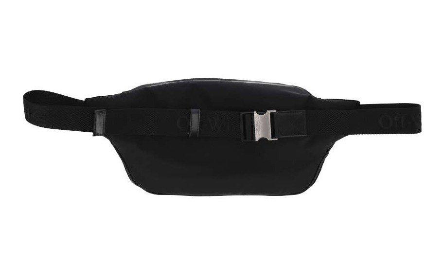 Off-White logo-embroidered belt bag - Black