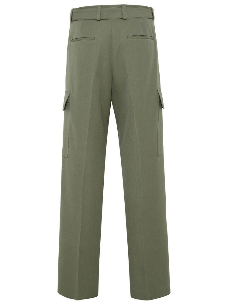 Jil Sander Pressed-crease Cargo Pants in Green for Men | Lyst