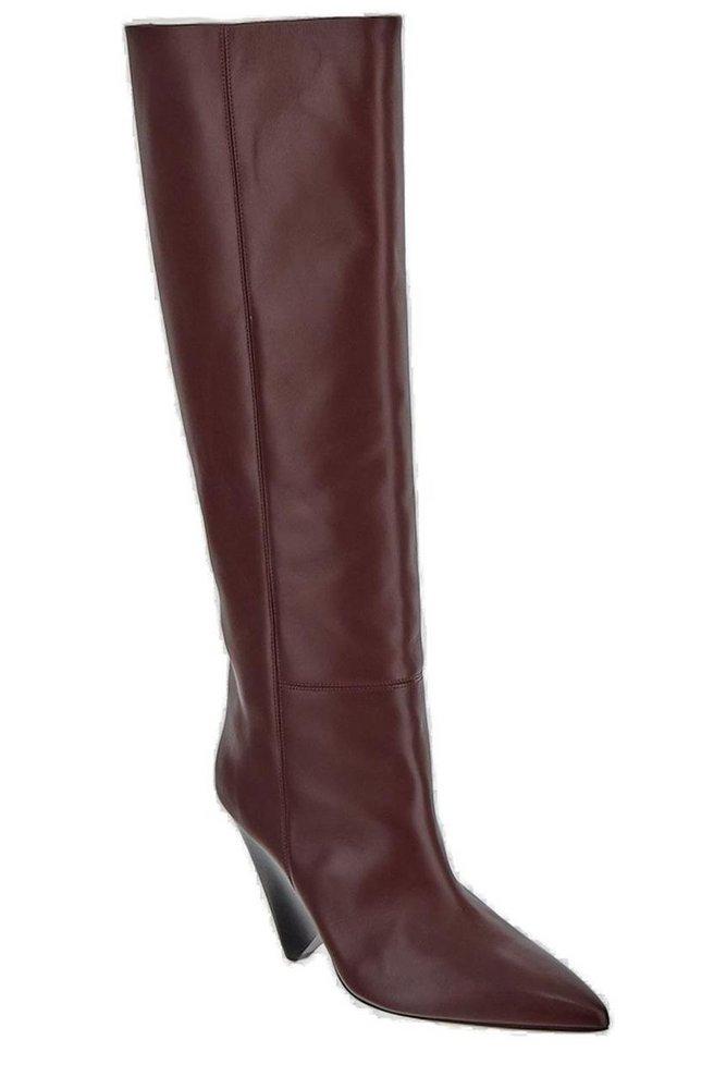 Isabel Marant Pointed Toe Conic Heel Boots in Brown Lyst