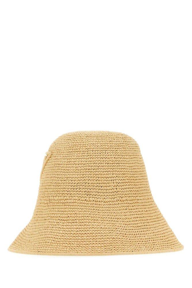 キャップ PRADA Embroidered Raffia Bucket Hat Prada Raffia Bucket Hat - Hats - Free Shipping - BeyondStyle