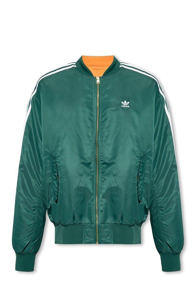 adidas Originals Reversible Jacket in Green for Men | Lyst