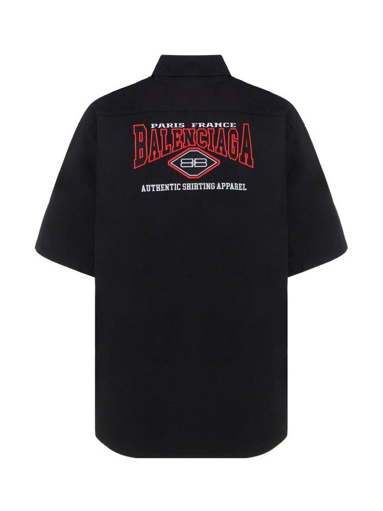 Balenciaga BB Monogram Minimal short-sleeve shirt - Black