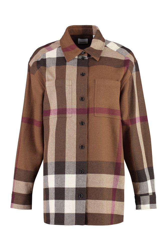 Burberry check best sale shirt sale