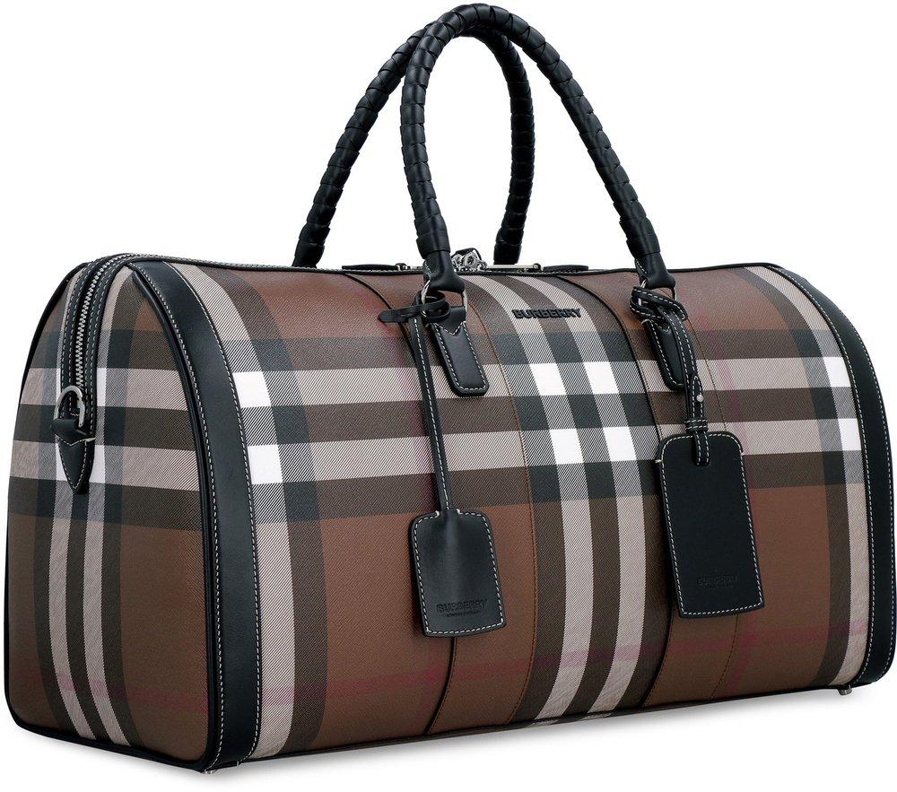 Burberry Checked Leather Travel Pouch - Farfetch