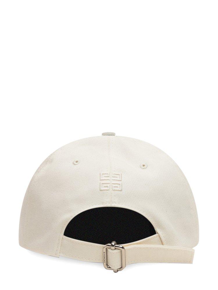 Givenchy Cotton 4g Logo Embroidered Cut Cap in White for Men | Lyst