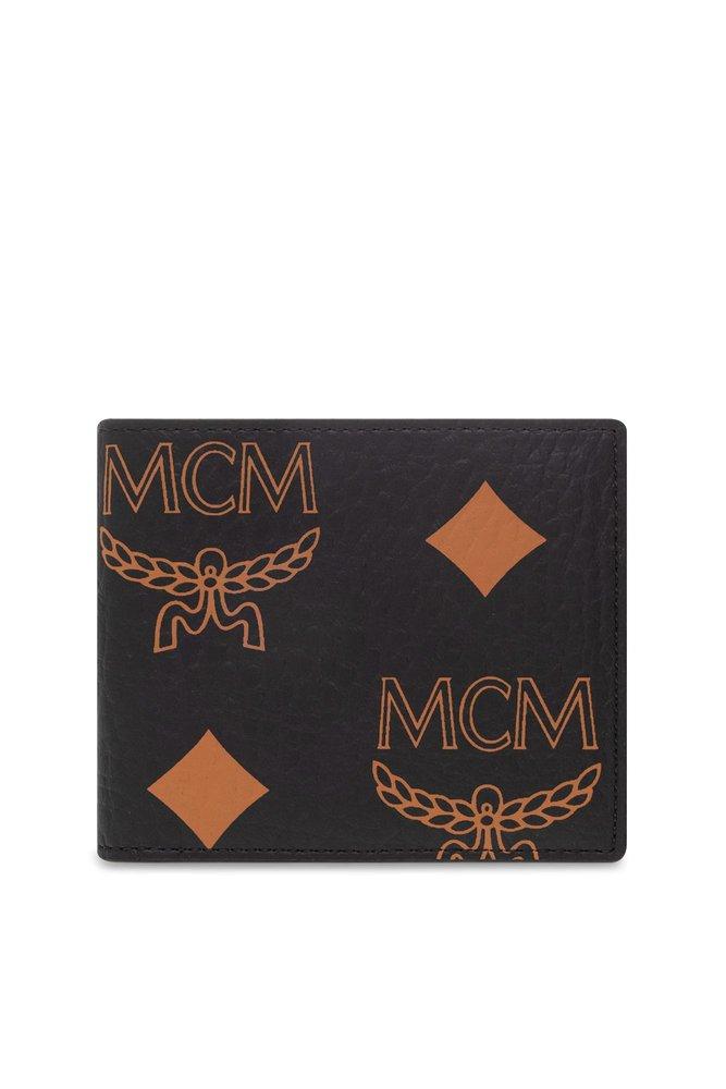 MCM Folding Wallet in Black | Lyst