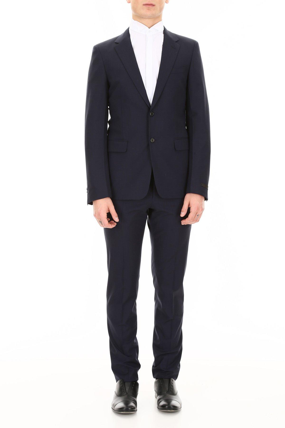Prada Techno Classic Suit in Blue for Men - Lyst