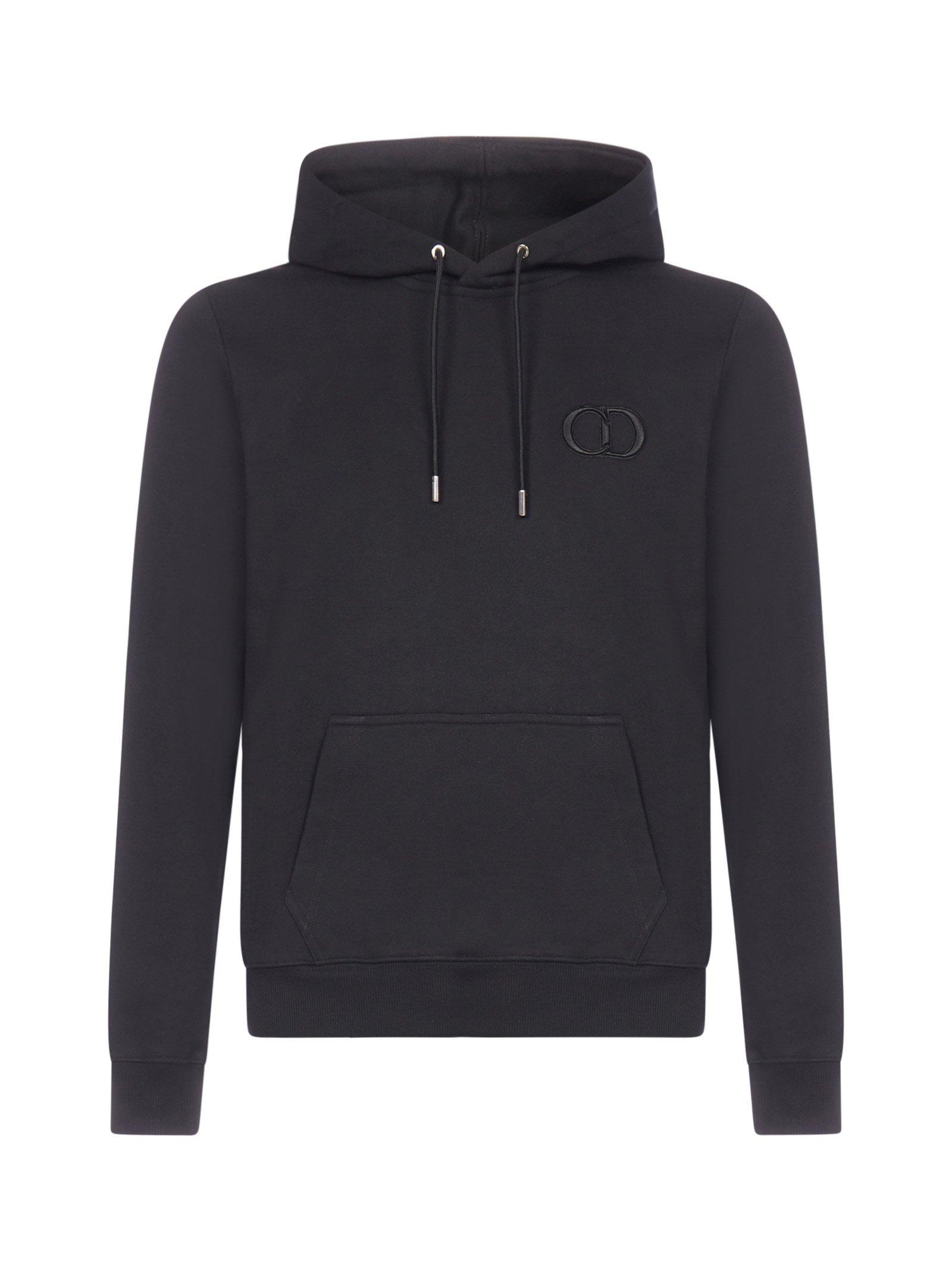 Dior Cd Icon Hooded Sweatshirt in Black for Men | Lyst