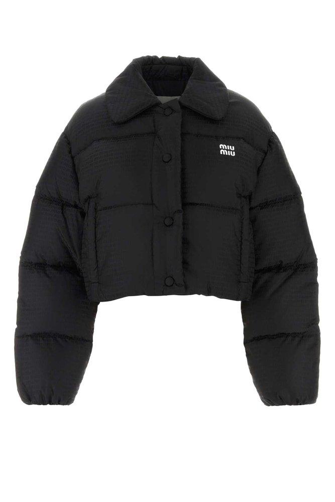Miu Miu Black Nylon Down Jacket | Lyst Miu Miu Black Nylon Down Jacket | Lyst