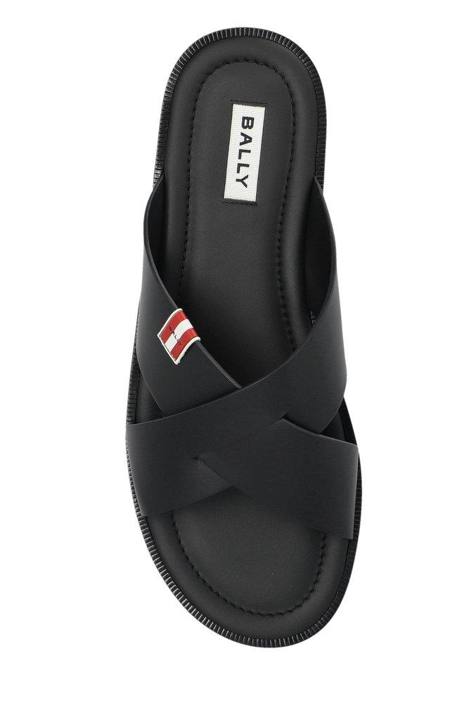 BALLY｜SLIPPERS (GHERRY (MSS03YVT012-I301)) Bally Gherry sandals for Men - Black in UAE | Level Shoes