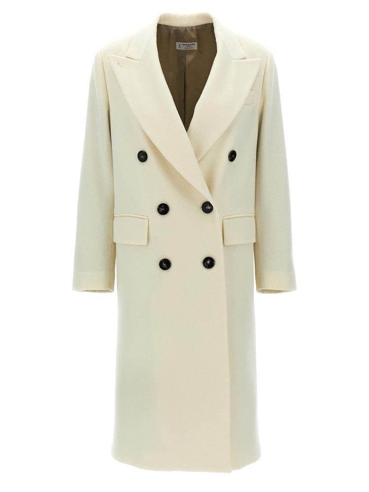 Designer White Double Breasted Wool Coats for Women - Up to Designer White Double Breasted Wool Coats for Women - Up to
