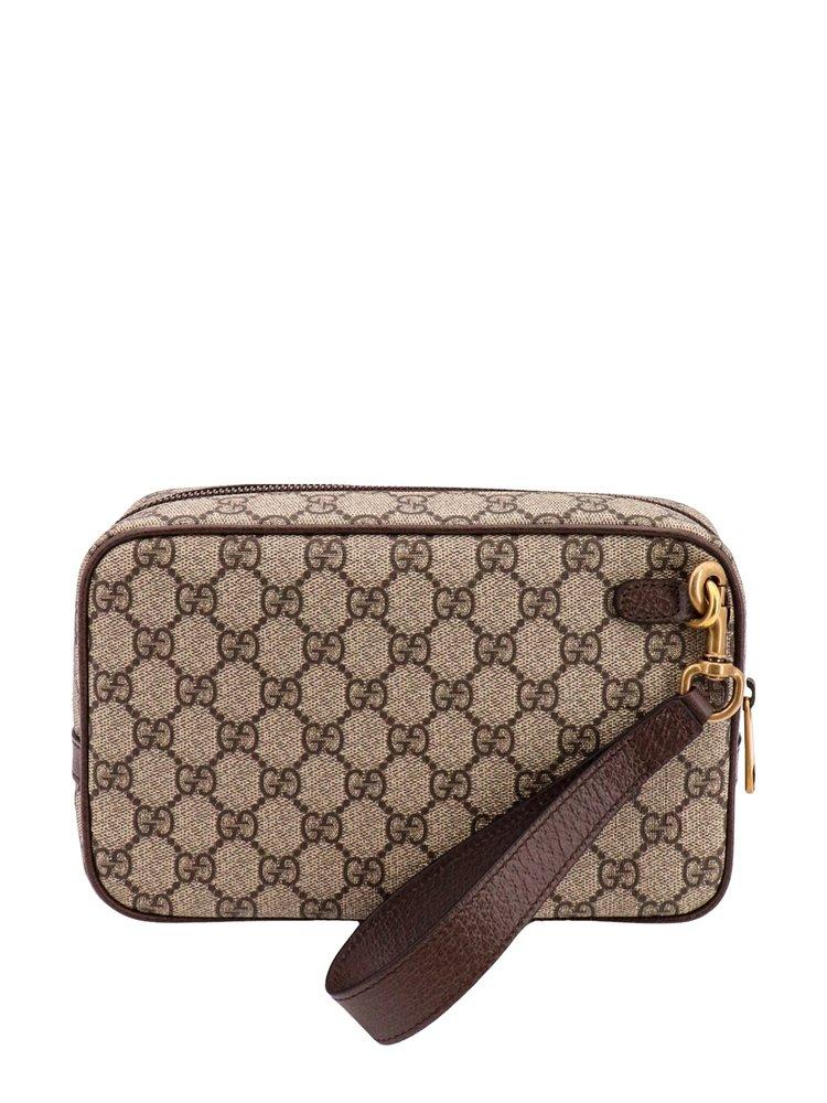 Gucci Ophidia Crossbody Monogram GG Mini Brown in Coated Canvas
