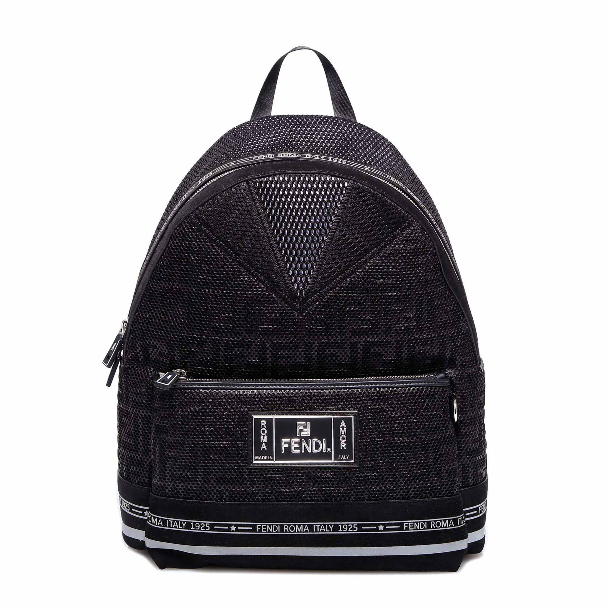 monogram mesh backpack