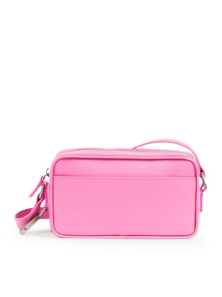 Jacquemus Le Baneto Zip Leather Crossbody Bag In Light Pink