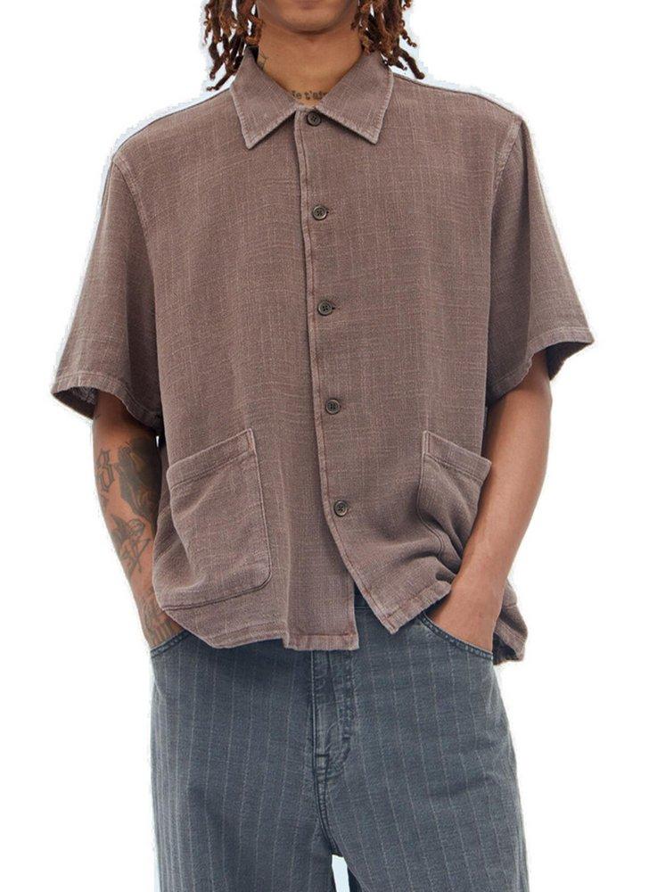 Our Legacy Elder Short Sleeved Shirt in Brown for Men | Lyst