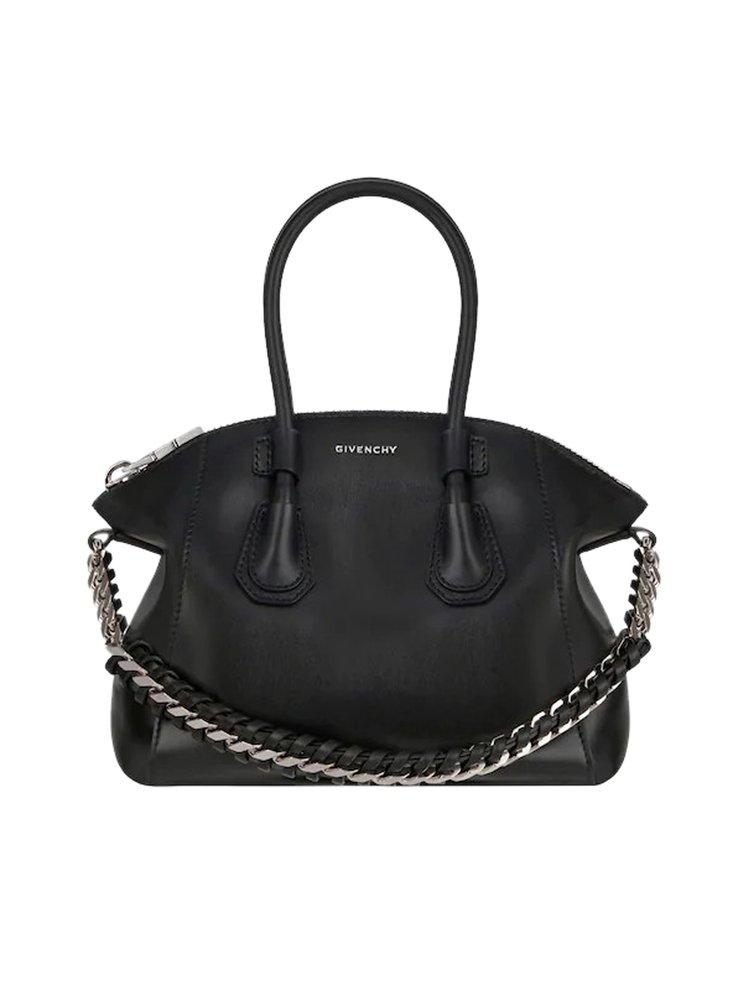 Givenchy Chain Detailed Mini Antigona Sport Bag in Black | Lyst