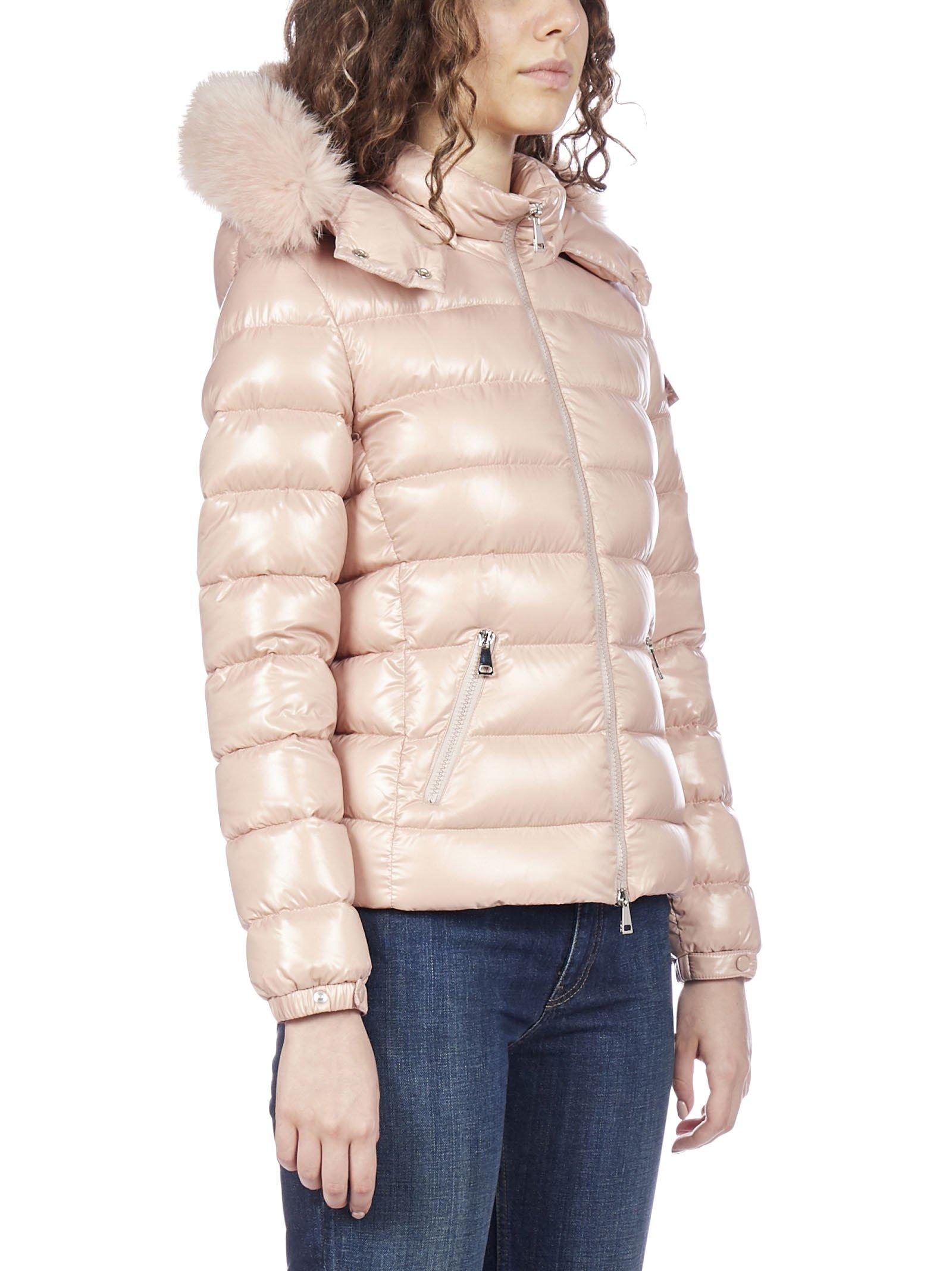 Moncler Badyfur Jacket in Pink | Lyst