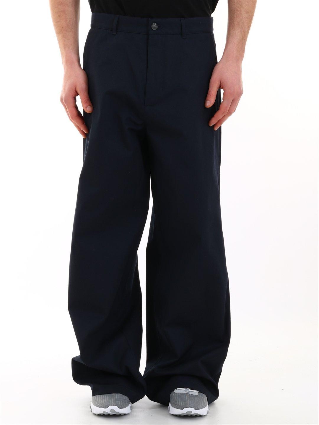 Balenciaga Cotton Baggy Pants in Navy (Blue) for Men | Lyst