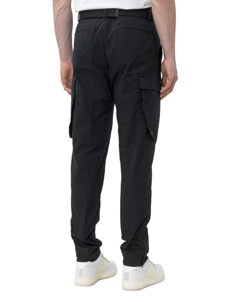 Tommy Hilfiger Belted Cargo Trousers in Black for Men | Lyst
