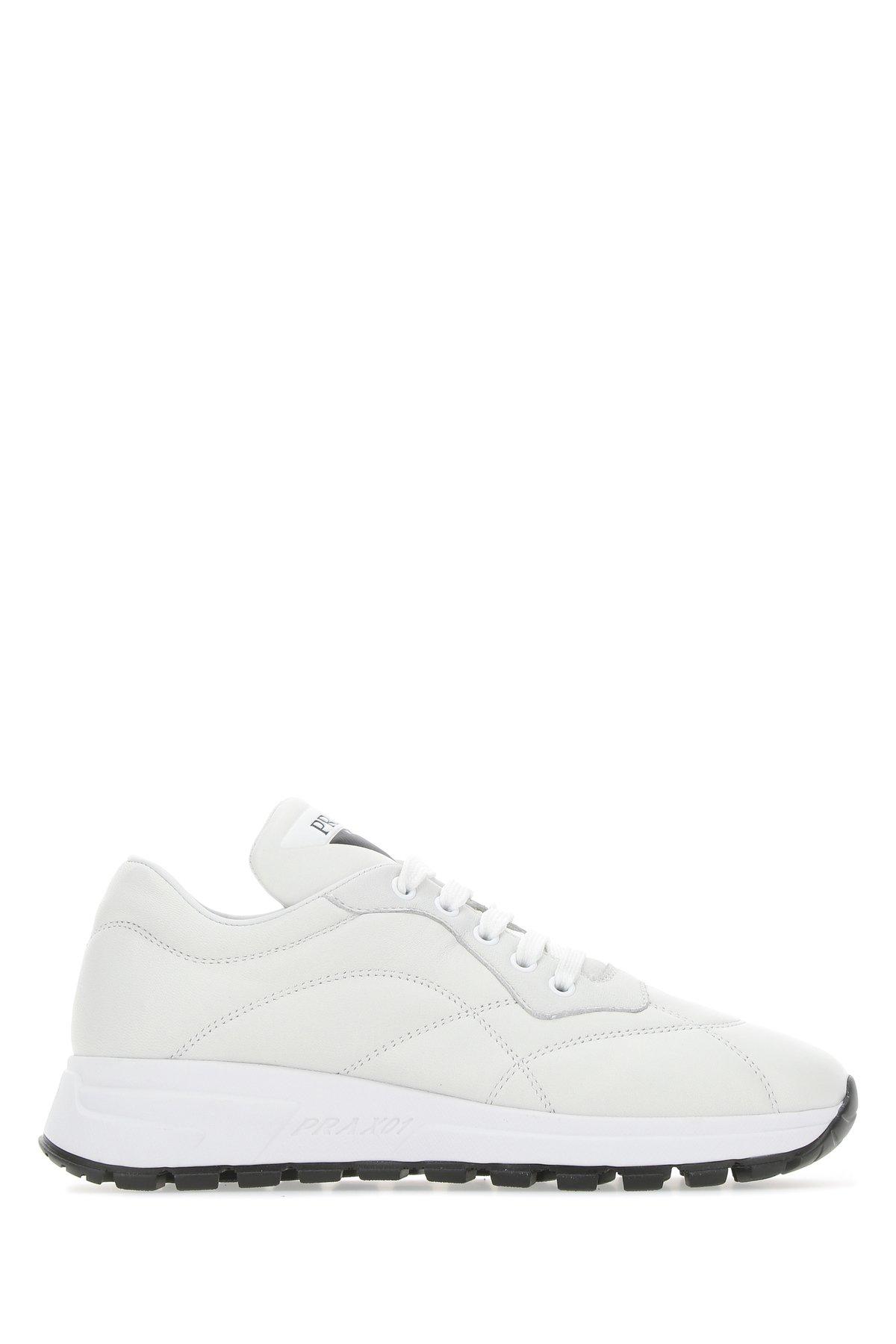 all white prada runners