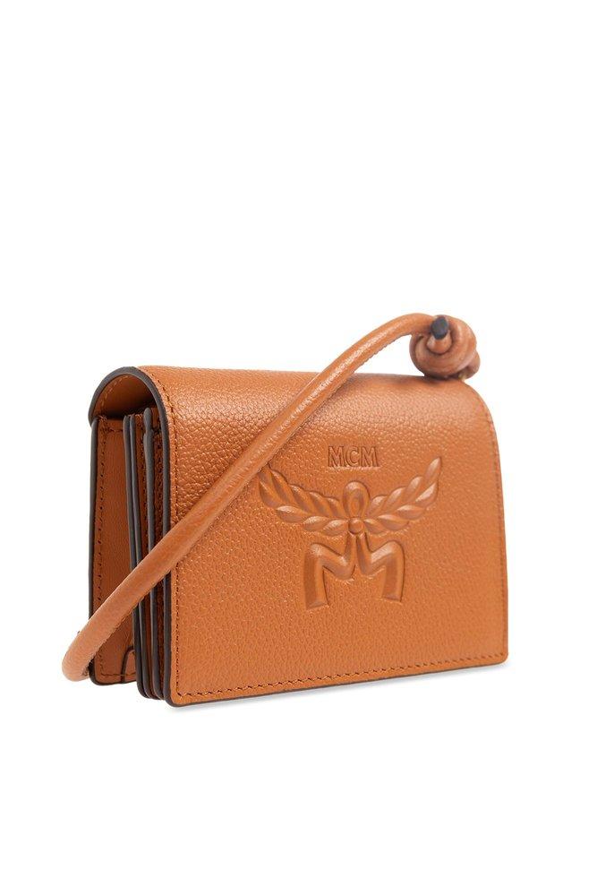 Mcm top brown wallet