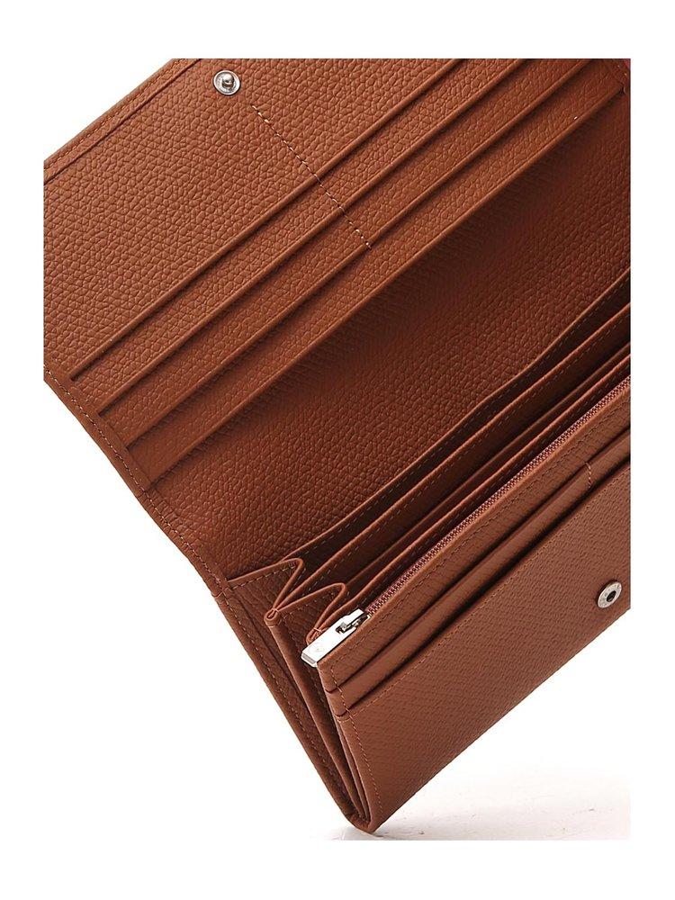 longchamp roseau leather continental wallet