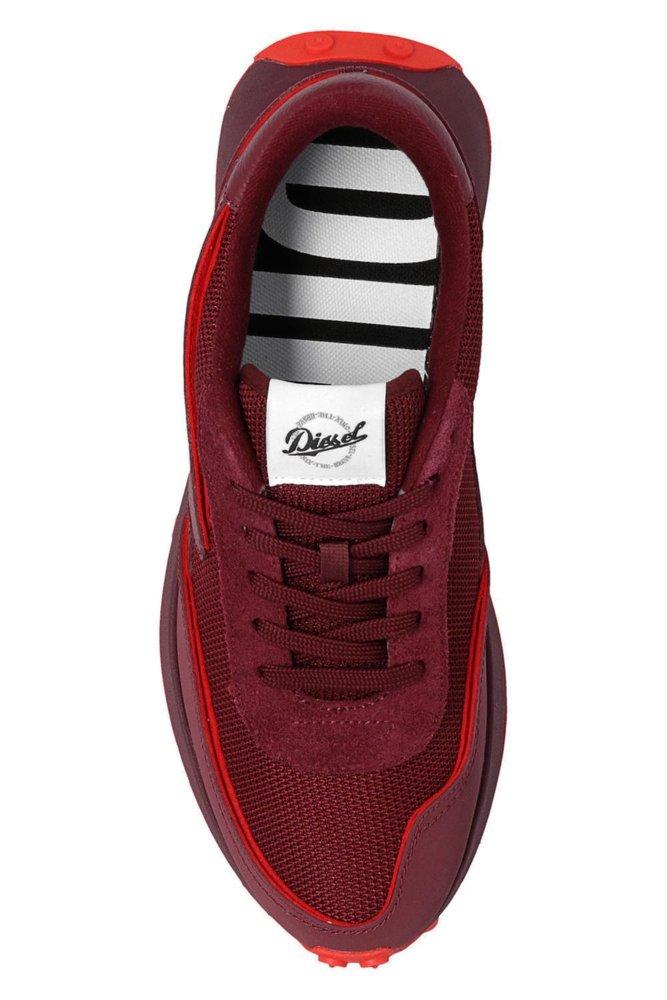 DIESEL S-racer Lc W Meshed Lace-up Sneakers in Red Lyst