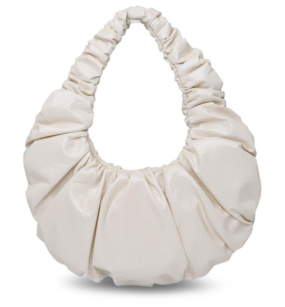 Nanushka Anja Vegan Leather Shoulder Bag in White | Lyst